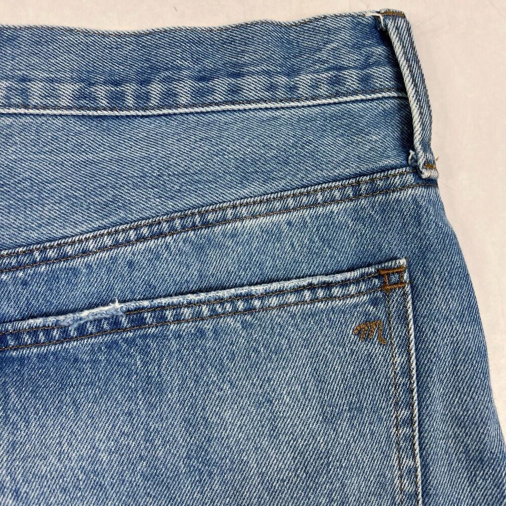 Madewell Relaxed Denim Button Fly High Rise Cutoff Jean Shorts Women’s 31 - Picture 5 of 8